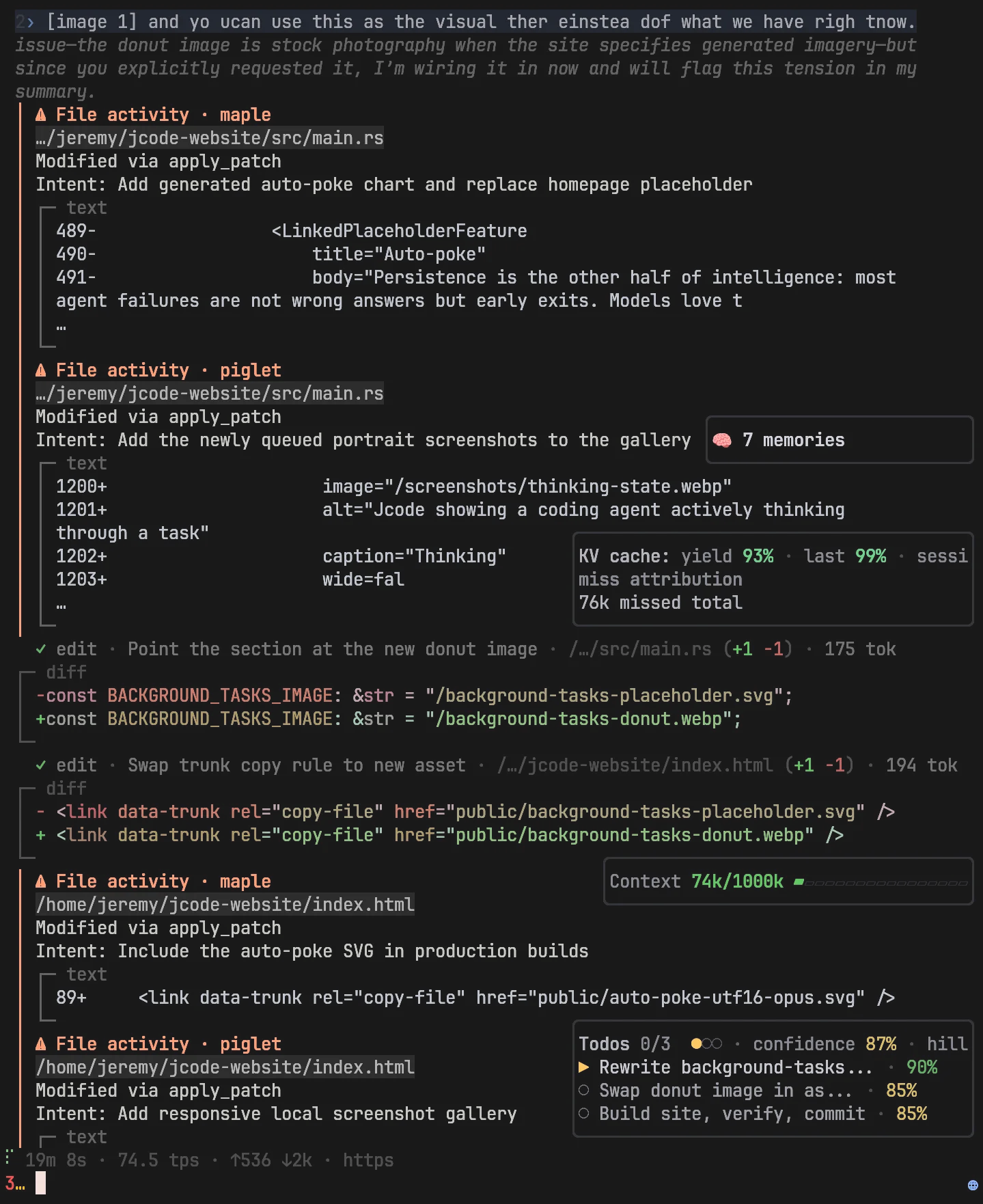 Jcode notifying an agent that another swarm member changed a file it had read